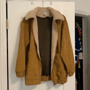 Princess Polly Corduroy Sherpa Jacket